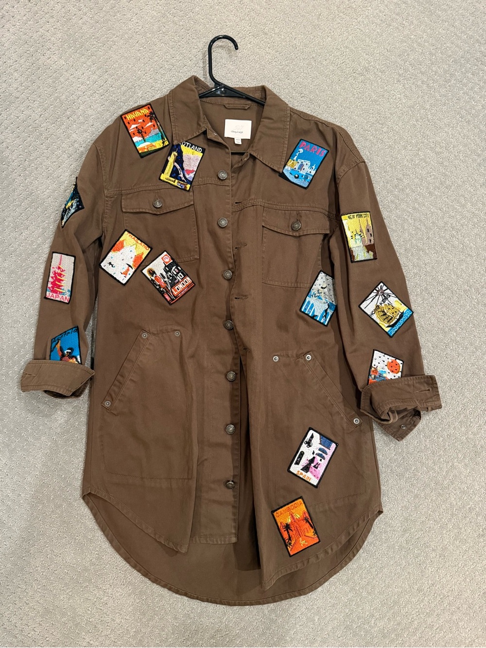 Cinq à Sept Vera “Around the World” Stretch Cotton Utility Jacket (XS/s) ($695) - Picture 2 of 3